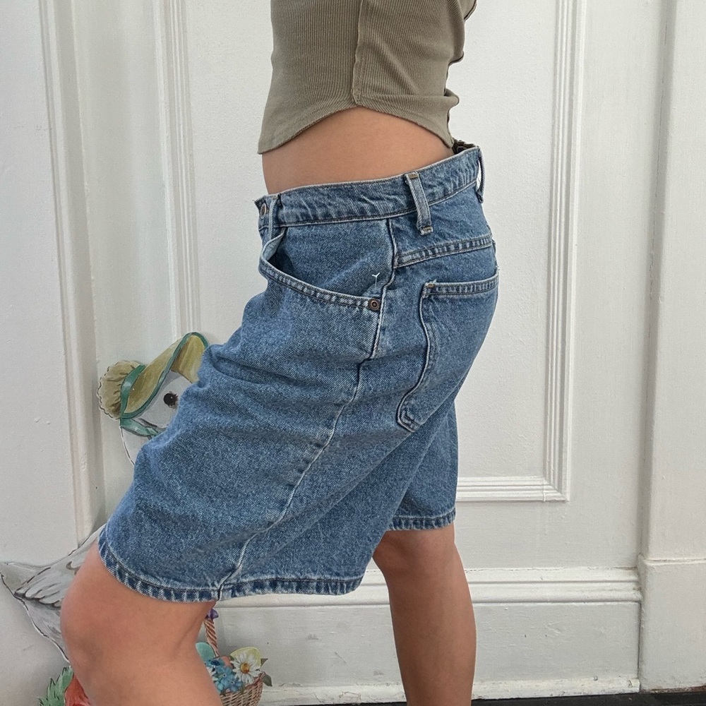 North crest denim short